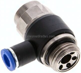 Winkel-Drosselrückschlagventil G 1/2"-8mm,abluftregelnd