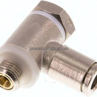 Winkel-Drosselrückschlagventil G 1/8"-6mm,abluftregelnd (Standard)
