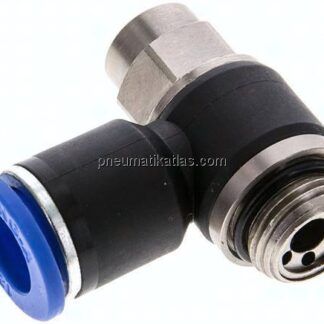 Winkel-Drosselrückschlagventil G 3/8"-12mm,abluftregelnd