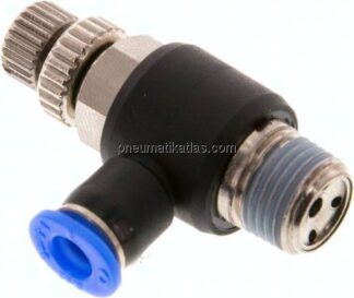 Mini-Winkel-Drosselrückschlagventile R 1/8"-4mm
