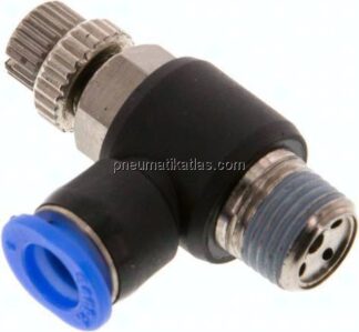 Mini-Winkel-Drosselrückschlagventile R 1/8"-6mm