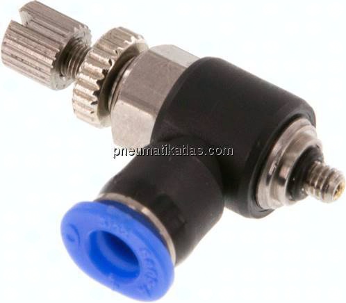 Mini-Winkel-Drosselrückschlagventile M 3-4mm