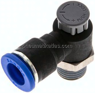 Kompakt-Drosselventil R 1/4"-10mm,abluftregelnd (Standard)