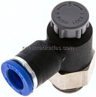 Kompakt-Drosselventil G 1/4"-8mm,abluftregelnd (Standard)