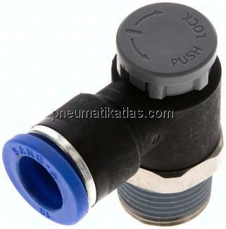 Kompakt-Drosselventil R 3/8"-10mm,abluftregelnd (Standard)