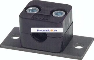 Rohrschelle, 6mm, Baugröße 0, leichte Baureihe (nur eine seitliche Befestigungsschraube)