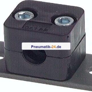 Rohrschelle, 6mm, Baugröße 0, leichte Baureihe (nur eine seitliche Befestigungsschraube)