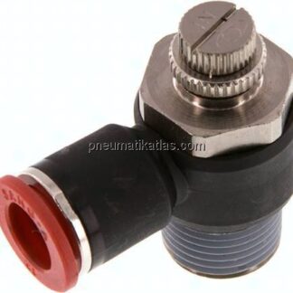 Winkel-Drosselrückschlagventil R 1/2"-12mm,zuluftregelnd