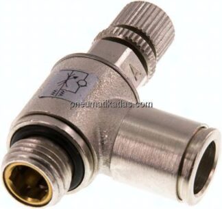 Winkel-Drosselrückschlagventil G 1/4"-10mm,zuluftregelnd