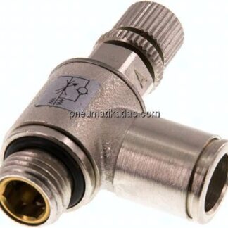 Winkel-Drosselrückschlagventil G 1/4"-10mm,zuluftregelnd