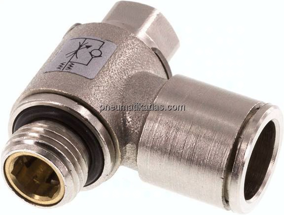 Winkel-Drosselrückschlagventil G 1/4"-12mm,zuluftregelnd