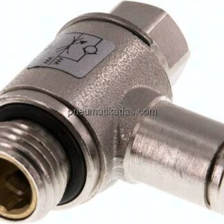 Winkel-Drosselrückschlagventil G 1/4"-6mm,zuluftregelnd