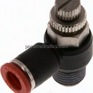 Winkel-Drosselrückschlagventil R 1/4"-8mm,zuluftregelnd