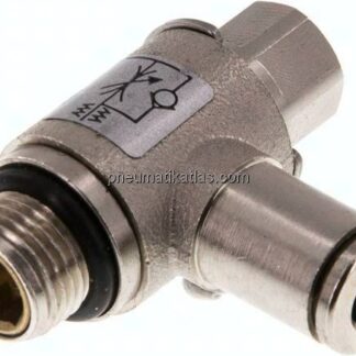 Winkel-Drosselrückschlagventil G 1/8"-4mm,zuluftregelnd