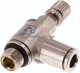 Winkel-Drosselrückschlagventil G 1/8"-6mm,zuluftregelnd