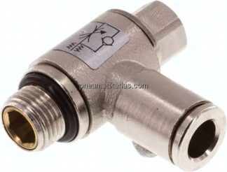 Winkel-Drosselrückschlagventil G 1/8"-6mm,zuluftregelnd
