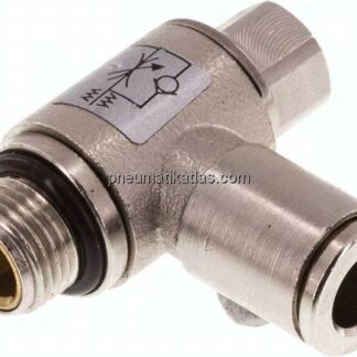 Winkel-Drosselrückschlagventil G 1/8"-6mm,zuluftregelnd
