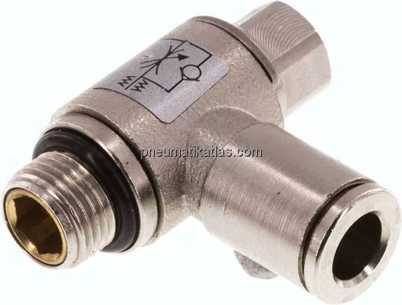 Winkel-Drosselrückschlagventil G 1/8"-6mm,zuluftregelnd