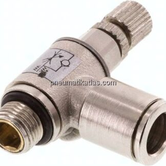 Winkel-Drosselrückschlagventil G 1/8"-8mm,zuluftregelnd