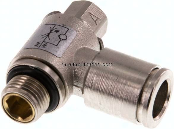 Winkel-Drosselrückschlagventil G 1/8"-8mm,zuluftregelnd