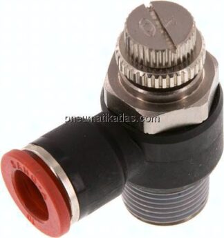 Winkel-Drosselrückschlagventil R 3/8"-10mm,zuluftregelnd