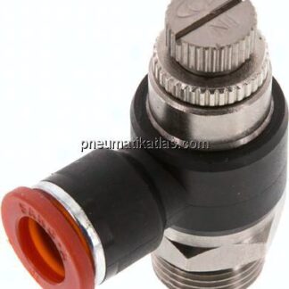 Winkel-Drosselrückschlagventil G 3/8"-10mm,zuluftregelnd