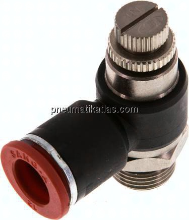 Winkel-Drosselrückschlagventil G 3/8"-12mm,zuluftregelnd