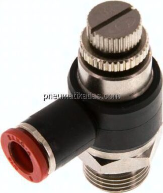Winkel-Drosselrückschlagventil G 3/8"-8mm,zuluftregelnd