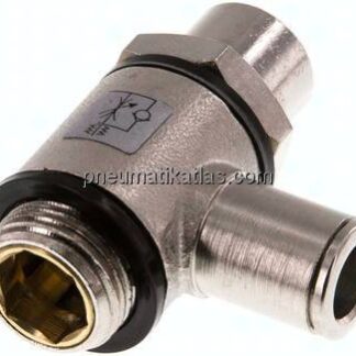 Winkel-Drosselrückschlagventil G 3/8"-8mm,zuluftregelnd