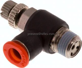 Mini-Winkel-Drosselrückschlagventile R 1/8"-6mm
