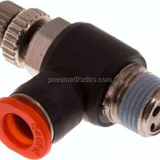 Mini-Winkel-Drosselrückschlagventile R 1/8"-6mm