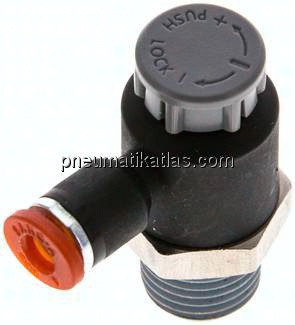 Kompakt-Drosselventil R 1/4"-4mm,zuluftregelnd