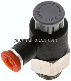 Kompakt-Drosselventil G 1/4"-4mm,zuluftregelnd
