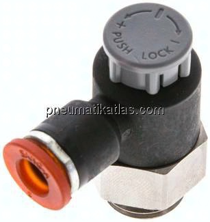 Kompakt-Drosselventil G 1/4"-6mm,zuluftregelnd