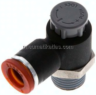 Kompakt-Drosselventil R 1/4"-8mm,zuluftregelnd