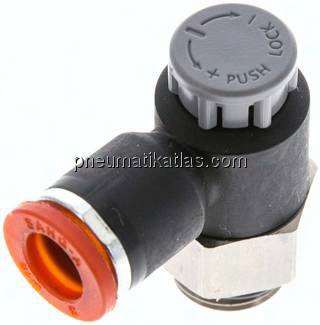 Kompakt-Drosselventil G 1/4"-8mm,zuluftregelnd