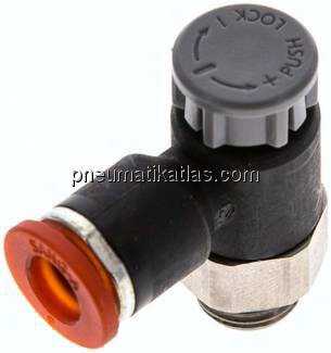 Kompakt-Drosselventil G 1/8"-6mm,zuluftregelnd
