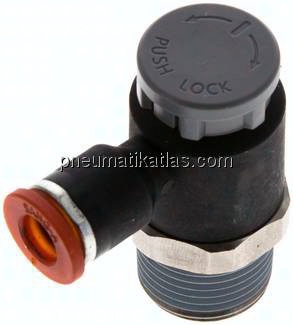 Kompakt-Drosselventil R 3/8"-6mm,zuluftregelnd