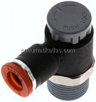 Kompakt-Drosselventil R 3/8"-8mm,zuluftregelnd