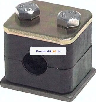 Rohrschelle, 6mm, Baugröße 0, leichte Baureihe (nur eine seitliche Befestigungsschraube)