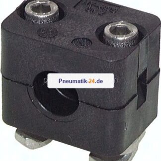Edelstahl-Rohrschelle, 6mm, Baugröße 1, leichte Baureihe
