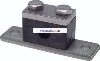 Edelstahl-Rohrschelle, 42mm, Baugröße 4, schwere Baureihe