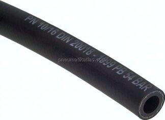 Druckluft-Wasser Gummischlauch 6 (1/4")x13mm, schwarz