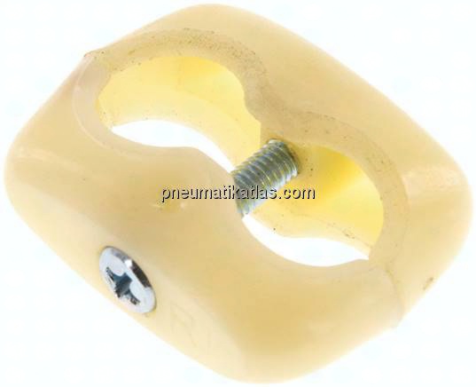 Doppelschlauchklemme für Gas-/ Sauerstoffschlauch 13mm