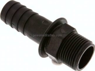 Gewindetülle G 1"-25 (1")mm, Polypropylen (schwarz)