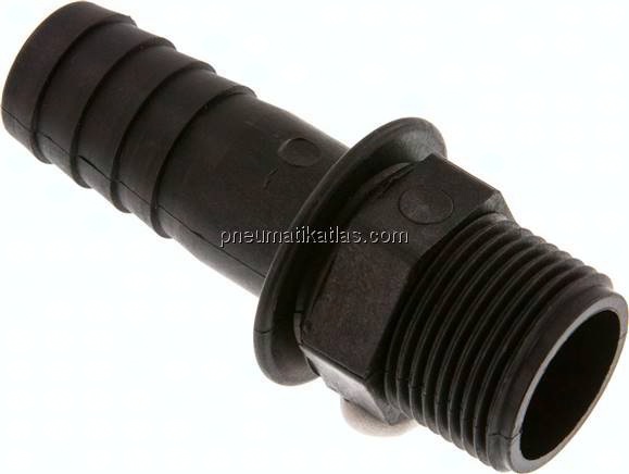 Gewindetülle G 1"-25 (1")mm, Polypropylen (schwarz)