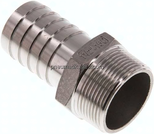 Gewindetülle R 1-1/2"-38 (1-1/2")mm, 1.4408