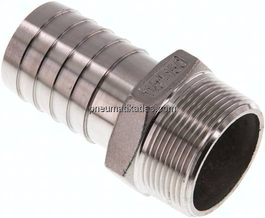 Gewindetülle NPT 1-1/2"-38 (1-1/2")mm, 1.4408