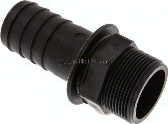 Gewindetülle G 1-1/2"-38 (1-1/2")mm, Polypropylen (schwarz)
