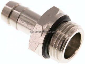 Gewindetülle mit O-Ring G 1/2"-12mm, Messing vernickelt